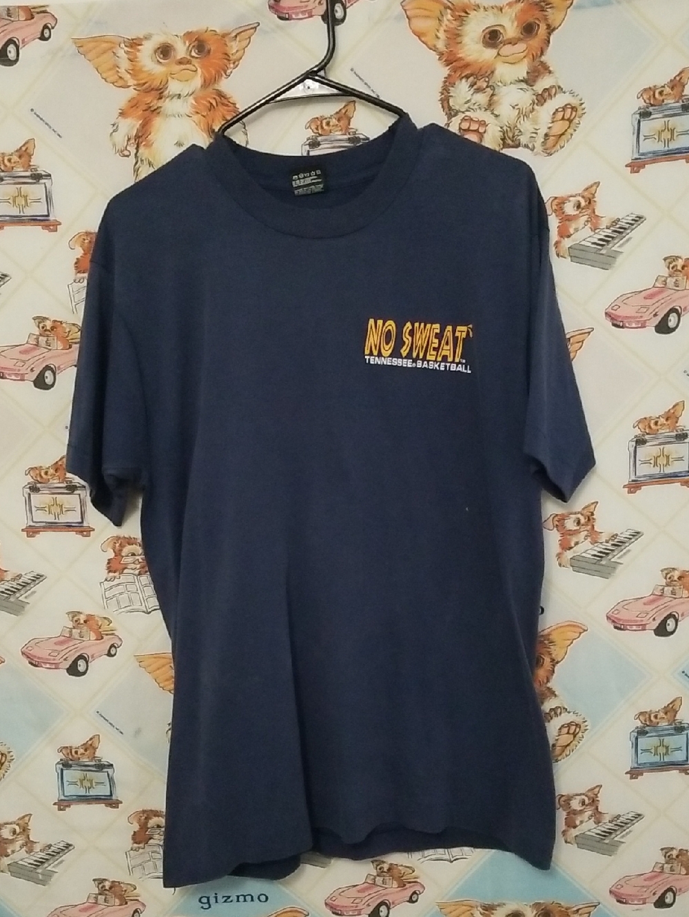 Vintage Tennessee Vols Volunteers No Sweat Basketball Shirt Single Stitch Size L
